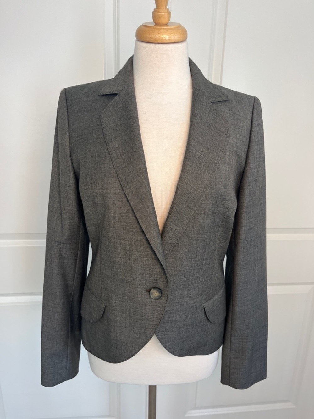 Stella McCartney Gray Wool Blazer Size 6